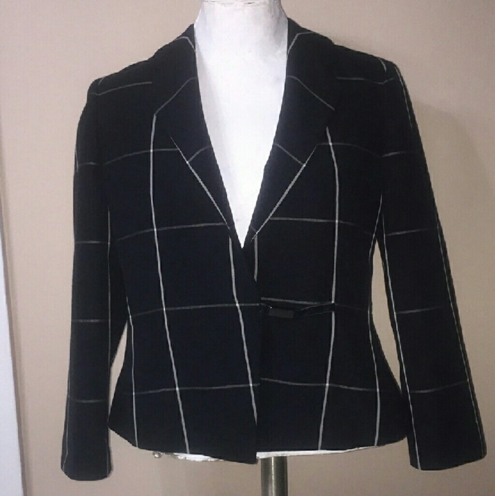 ARMANI COLLEZIONI Plaid Blazer